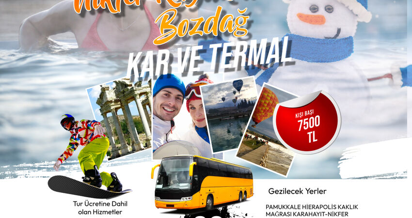 Pamukkale Kar Ve Termal      NİKFER BOZDAĞ KAYAK MERKEZİ BAĞBAŞI YAYLASI TELEFERİK