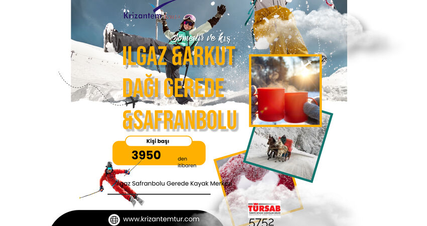 Ilgaz dağı Gerede Arkut Dağı Kayak Merkezi  Safranbolu Kastamonu